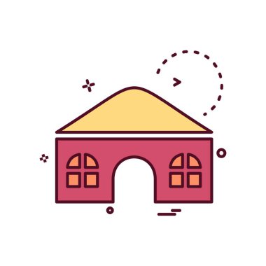 Emlak simge tasarlamak vektör