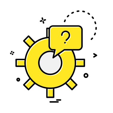 Vites simgesi tasarım vektörü