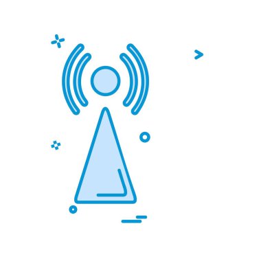 Wifi simge tasarım vektörü