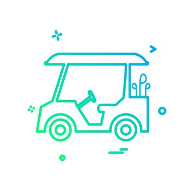 Golf simge tasarlamak vektör