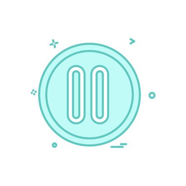 Kullanıcı arayüzü düğmesi simge tasarım vektörü