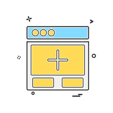 Web düzeni simge tasarım vektörü