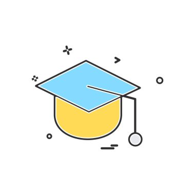 Üniversite simge vektör tasarımı