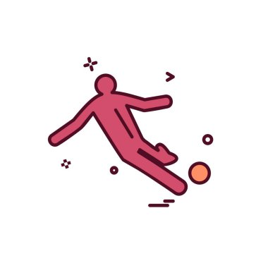 Futbol ikonu tasarım vektörü