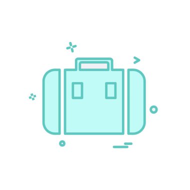 Evrak Çantası'nı simge tasarlamak vektör 