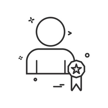 Avatar simge tasarım vektörü 