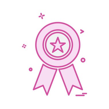 madalya simge tasarlamak vektör 