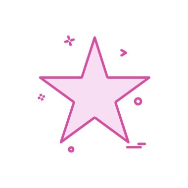 Beyaz arka plan üzerinde yıldız daire basit simgesi