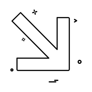 Ok simgesi tasarım vektörü