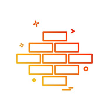 Duvar simge tasarlamak vektör