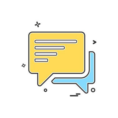 tartışma sohbet sms simgesi vektör tasarımı