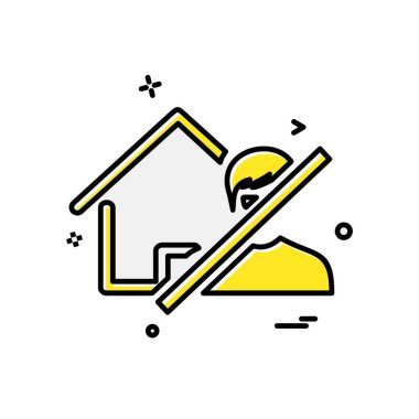 Ev simgesi tasarım vektörü