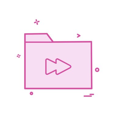 Klasör simge tasarlamak vektör