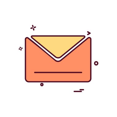 İleti simge tasarlamak vektör