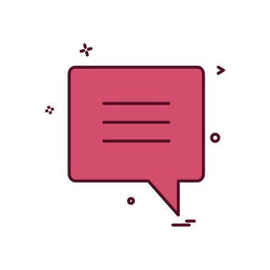 Sohbet simgesi tasarım vektörü