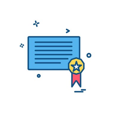 Sertifika simge tasarlamak vektör