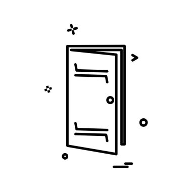 Kapı simge tasarlamak vektör 