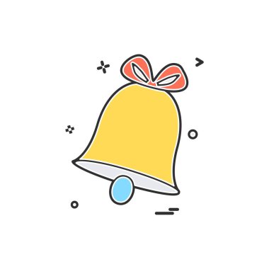 Alarm simgesi tasarım, renkli vektör çizim