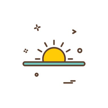 Hava simgesi tasarım vektörü