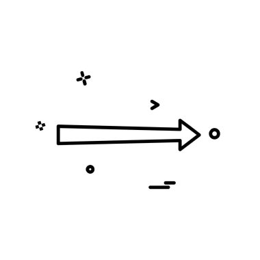 Sağ ok simge tasarlamak vektör