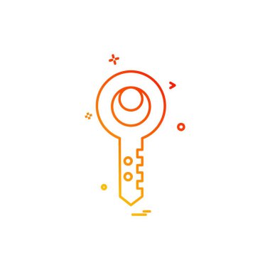 Anahtar simge tasarlamak vektör