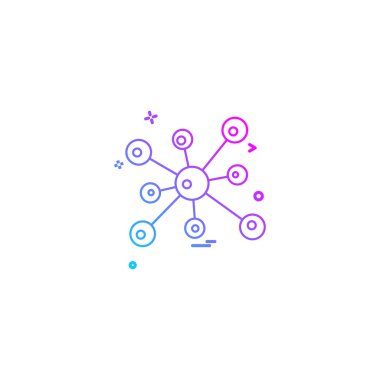 Tıbbi simge tasarım, renkli vektör çizim