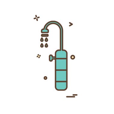 Duş simge tasarlamak vektör