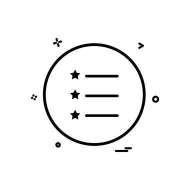 liste simgesi vektör tasarımı 