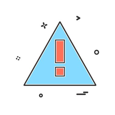 Uyarı simge tasarlamak vektör