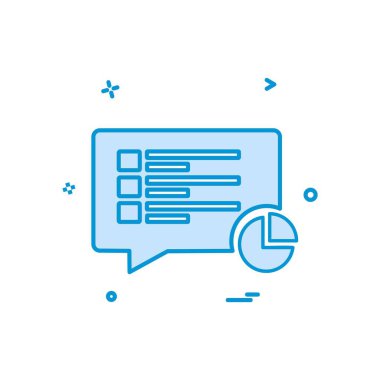 İleti simgesi tasarım vektörü