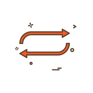 Sıfırlama simge tasarlamak vektör