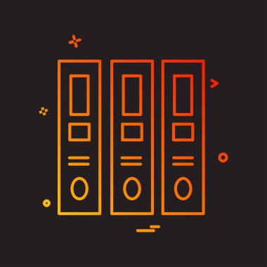 Dosya simgesi tasarım vektörü