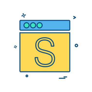 Web düzen simge tasarlamak vektör