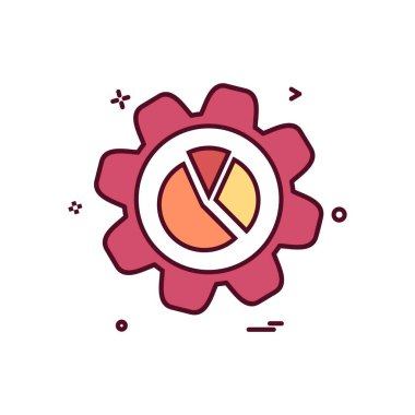 Dişli simge tasarlamak vektör