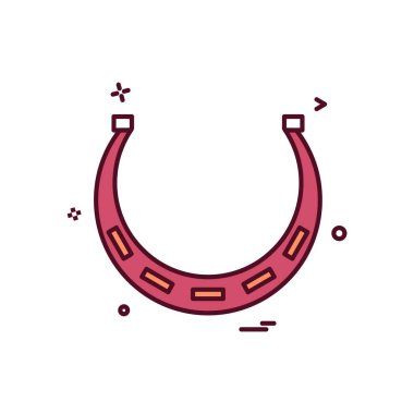 at nalı simge tasarlamak vektör 