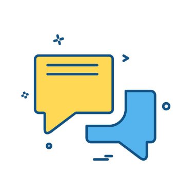 İleti simge tasarlamak vektör