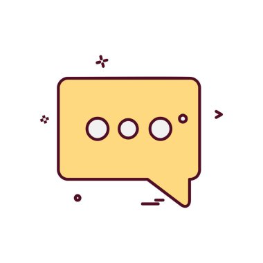 İleti simge tasarlamak vektör