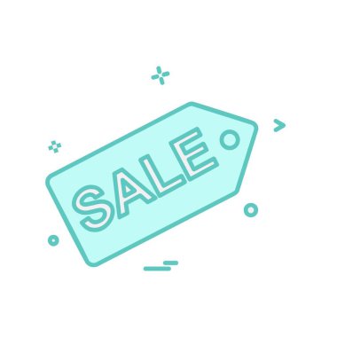 Satılık etiket simge tasarlamak vektör