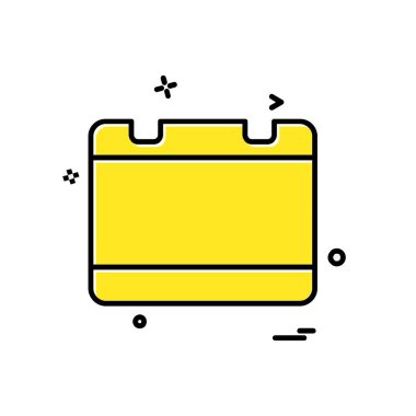 Takvim simge tasarlamak vektör 