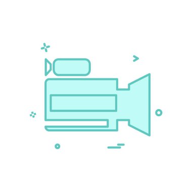 Kamera simgesi tasarım vektörü