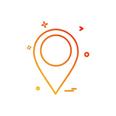 Navigasyon simgesi tasarım vektörü