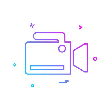 Kamera simgesi tasarım vektörü