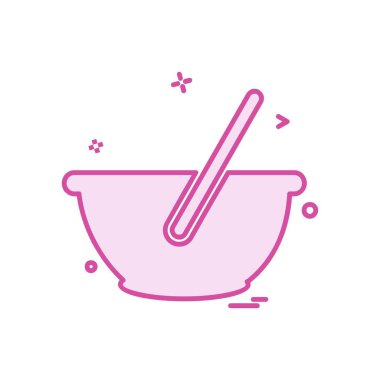 Gıda simgesi tasarım vektörü