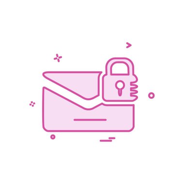 Zarf simgesi tasarım vektörü