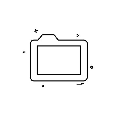 Klasör simge tasarlamak vektör 