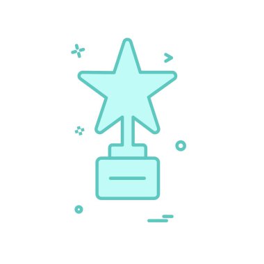 Yıldız simgesi tasarım vektörü