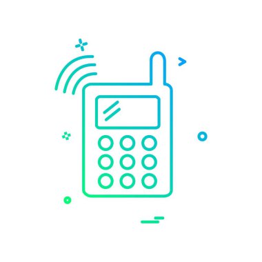 Mobil simge tasarım vektörü