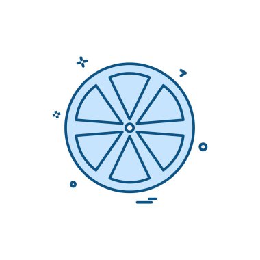 Beyaz arka plan üzerinde meyve simge vektör