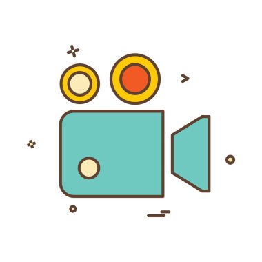 Kamera simgesi tasarım vektörü