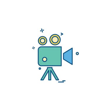 Kamera simgesi tasarım vektörü 